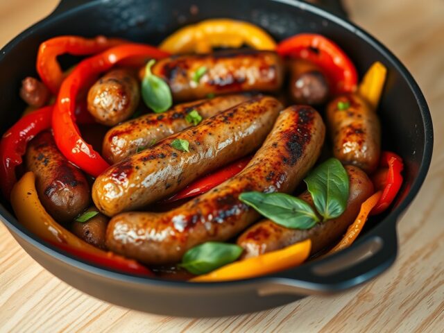 Italiaanse Worstjes met Paprika