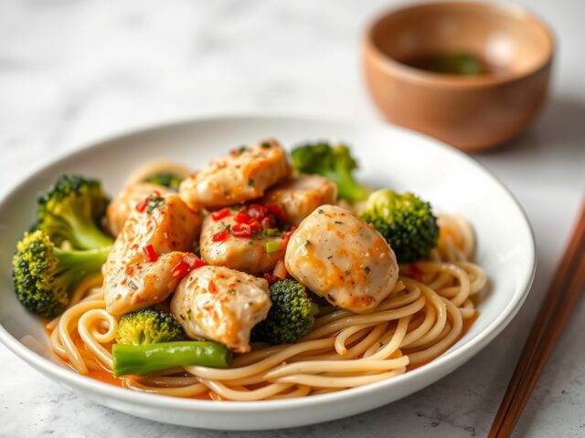 Jadebloem kip (kip broccoli) — AI-gegenereerde illustratie