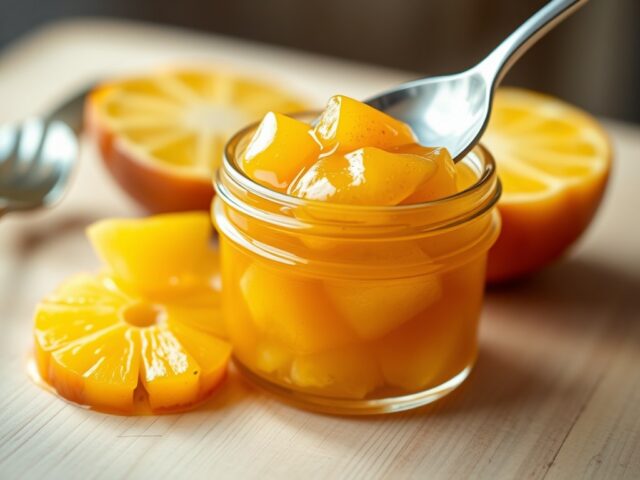 Jam van ananas en sinaasappel