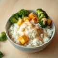 Jasmijnrijst met krokante tofu en broccoli
