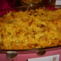 Käsespätzle met spek en gebakken uien