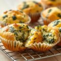 Kaas-spinazie muffin