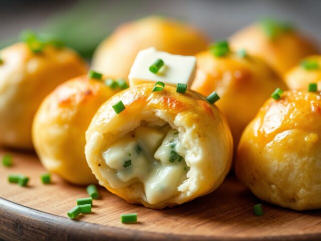 kaasballetjes met blauwe kaas