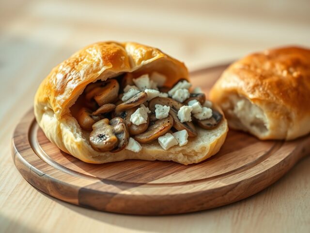 Kaasbroodje met champignons