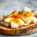 Kaasbruchetta met appelstroop
