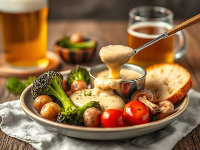 Kaasfondue met bokbier