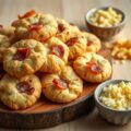 Kaaskoekjes met rauwe ham