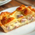 Kaastaart met ham