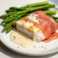 Kabeljauw in een jasje van Parmaham