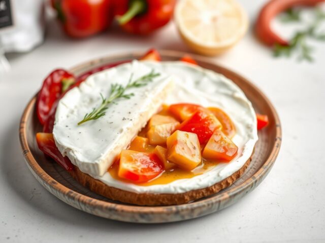 Kabeljauw met Brie — AI-gegenereerde illustratie