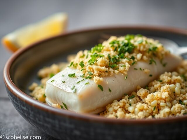 Kabeljauw met kruidencrumble