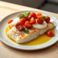 Kabeljauw met mozzarella