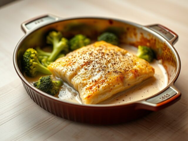 Kabeljauwfilet met broccoli