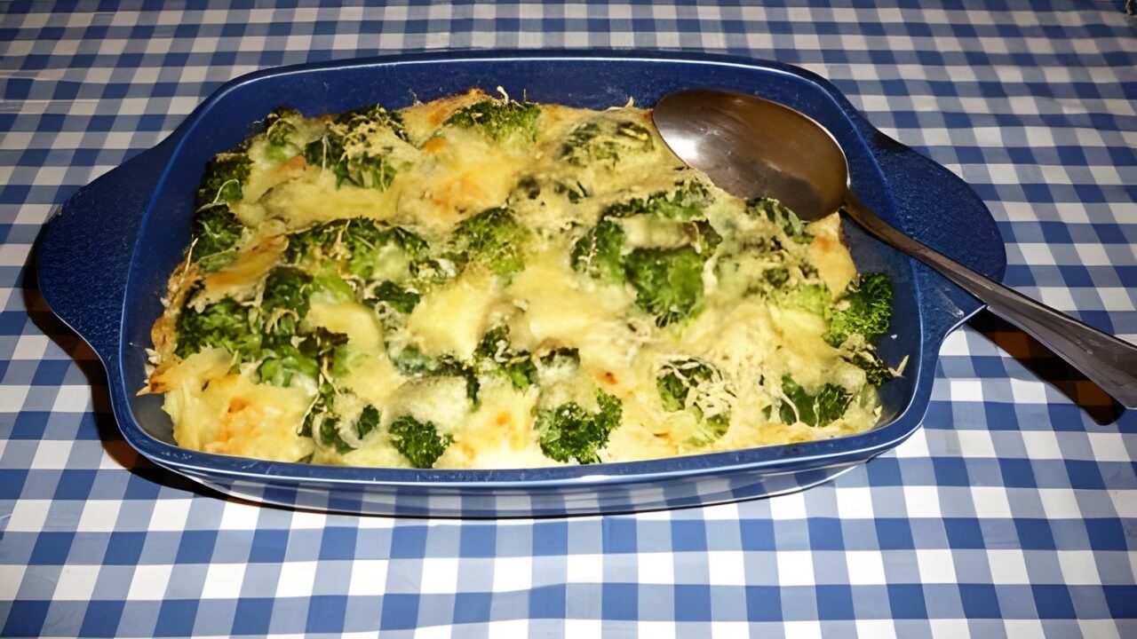 Kabeljauwgratin met broccoli