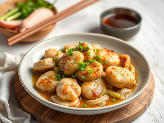 Kabeljauwreepjes uit de oven- in karnemelkmarinade — AI-gegenereerde illustratie