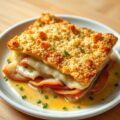 Kalfsfricandeau gegratineerd met (zie opm)