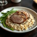 Kalfshaas op truffel vanille-risotto