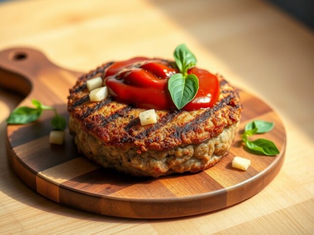 Kalfshamburger met huisgemaakte ketchup