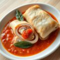 kalfsrolletjes met tomatensaus