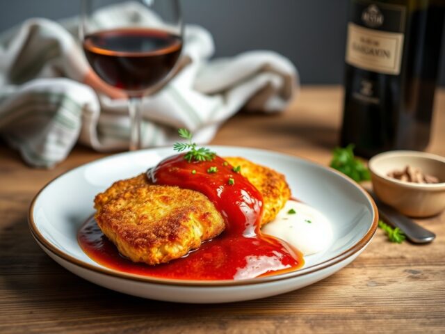 Kalfsschnitzel met madeirasaus