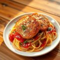Kalfsschnitzels met tomatensaus