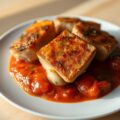 Kalfszwezerik met tomatensaus