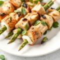 Kalkoen-Asperge-Mascarpone Spiesjes