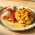 Kalkoenensnede met gegratineerde bloemkool