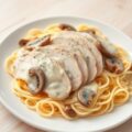 Kalkoenfilet in champignon- roomsaus