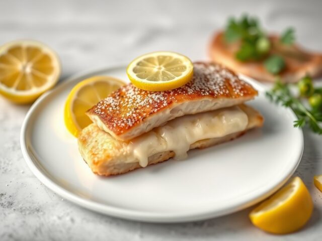 Kalkoenfilet met een citroenkorstje