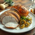 Kalkoengebraad met witloof en kiwi’s