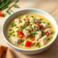 Kalkoenragout met rode en groene groenten