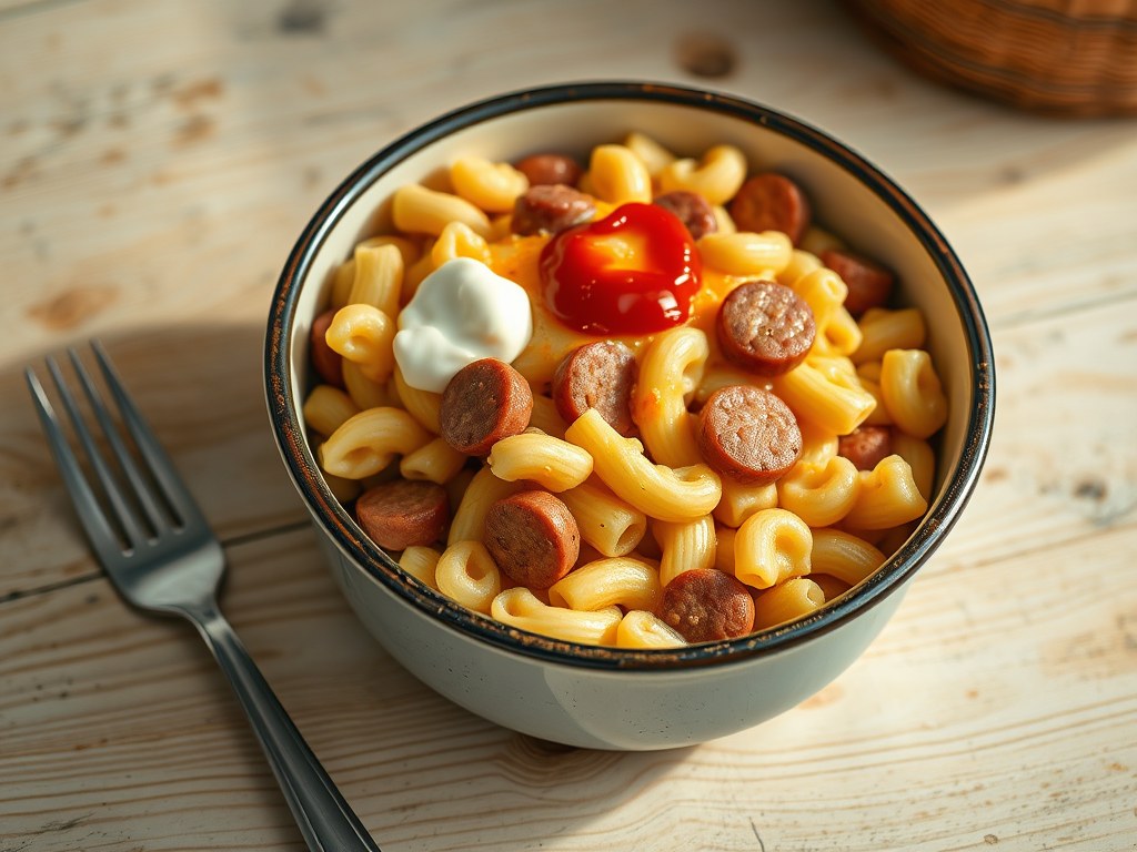 Kampeermacaroni, AI-gegenereerde illustratie