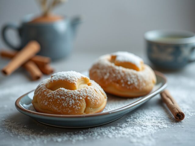 Kaneelkoekjes met suiker