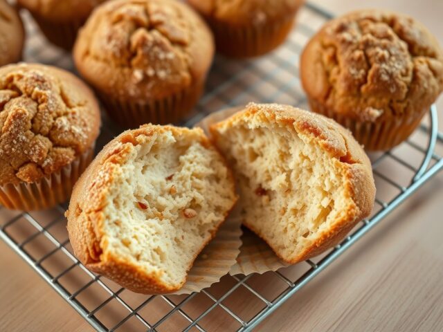 Kaneelmuffins met chrunchy topping