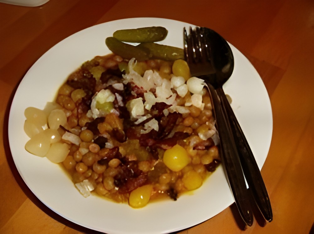 Kapucijners met zoetzure piccalillysaus