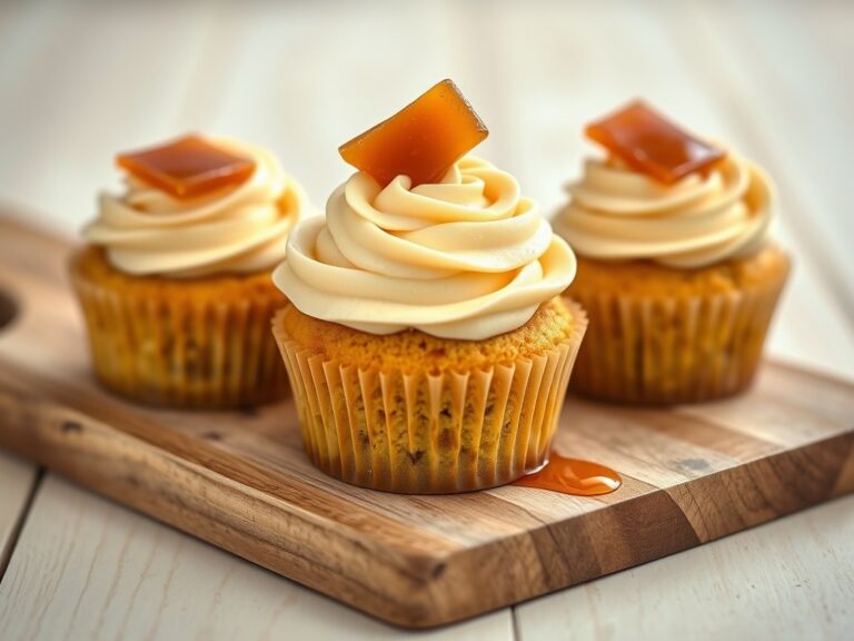 Karamalcakejes met gezouten botercreme
