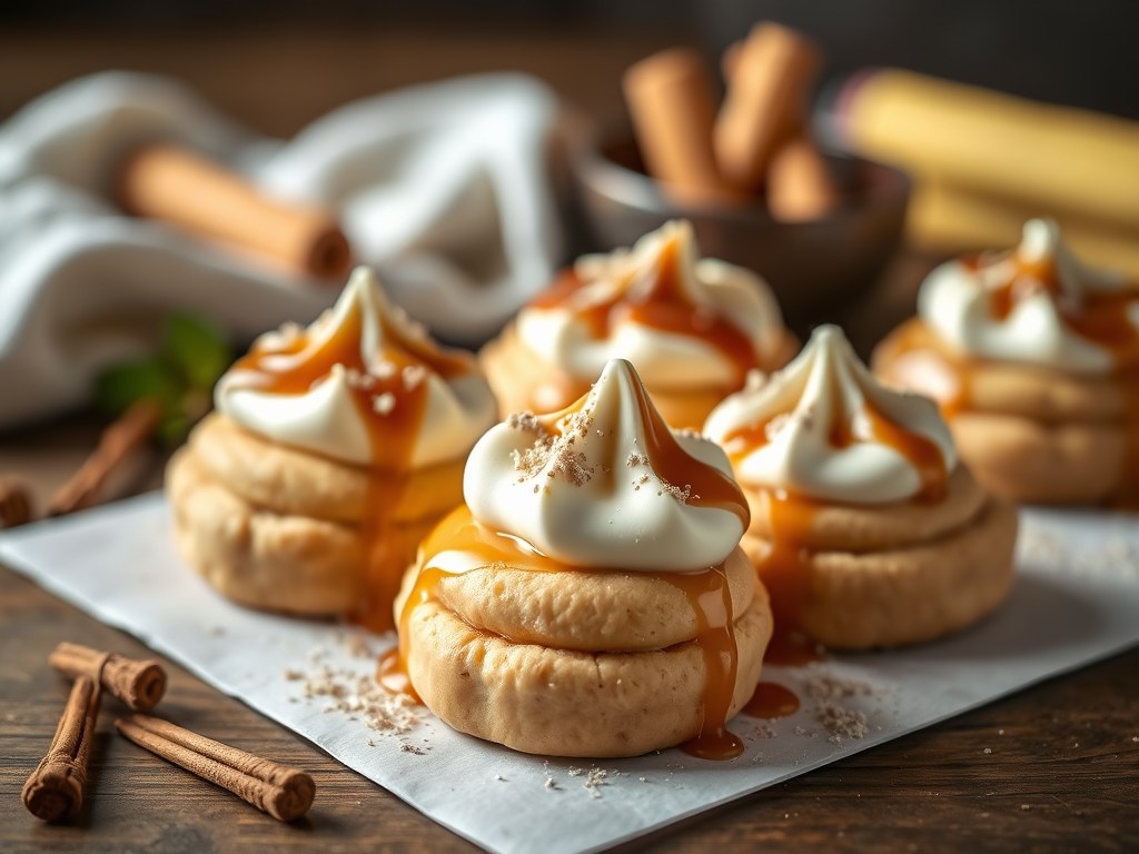 Karamel snoepjes, AI-gegenereerde illustratie
