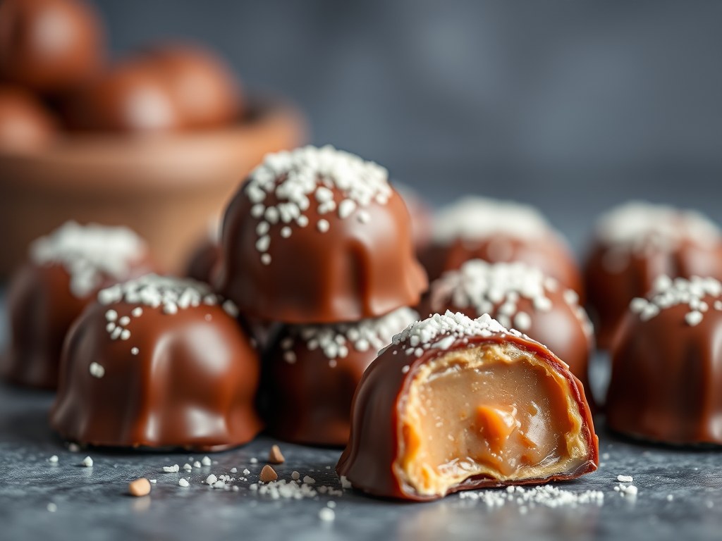 Karamelbonbons, AI-gegenereerde illustratie