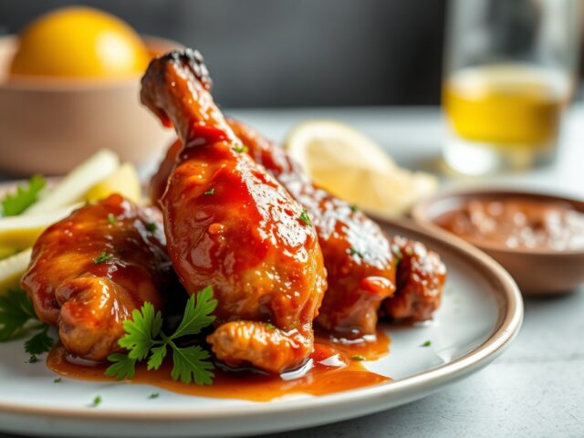 Karbo – Kip uit Ahornstroop Marinade — AI-gegenereerde illustratie