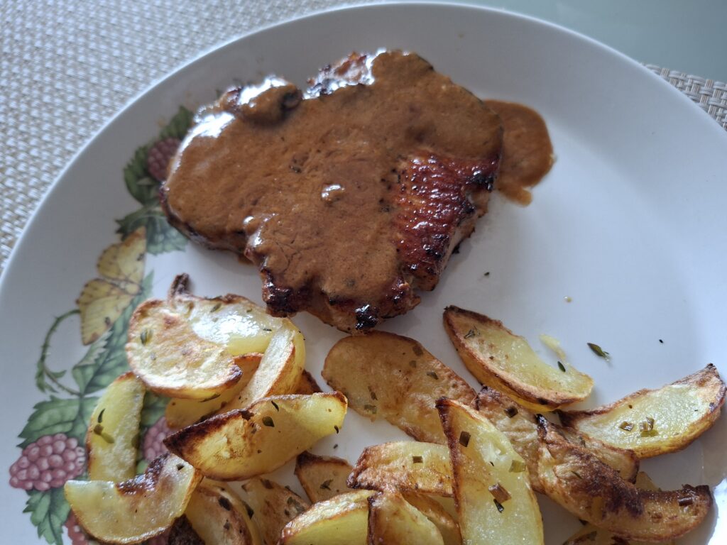 Karbonade met balsamico-honingsaus