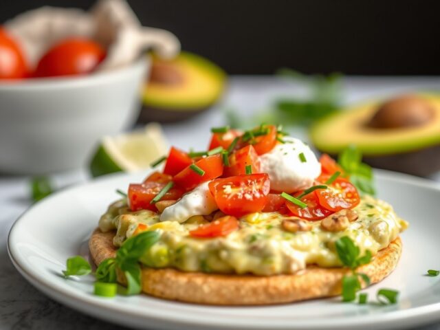 Kariens kleurig glaasje met ricotta — AI-gegenereerde illustratie