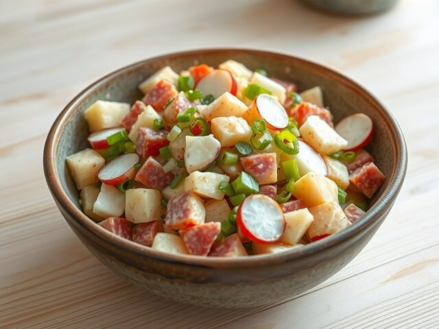 Kartoffelsalade met radijs