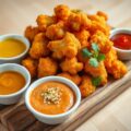 Keiems Bloempje met dipsausjes
