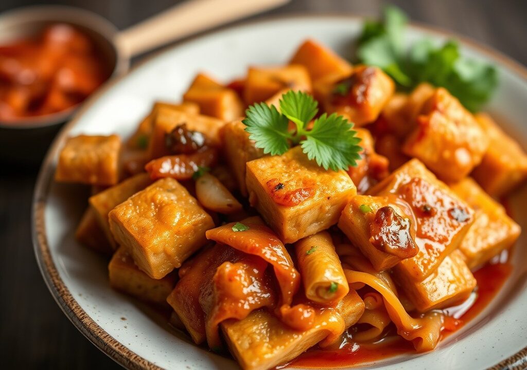 Keripik tempeh, AI-gegenereerde illustratie