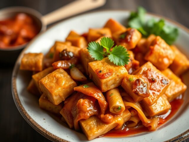Keripik tempeh — AI-gegenereerde illustratie