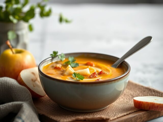 Kerriesoep met kokosmelk