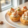 Kerriesoesjes met hollandse garnalen