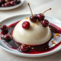 Kersenbavarois met kriekbiersaus
