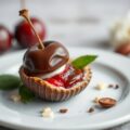 Kersenschelp met chocoladeroom